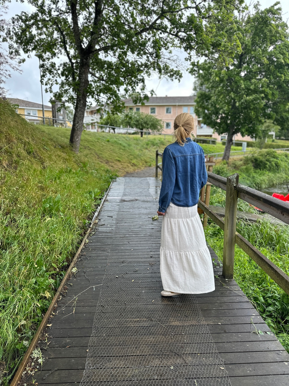 Pcsikka Hw Maxi Skirt Cloud Dancer