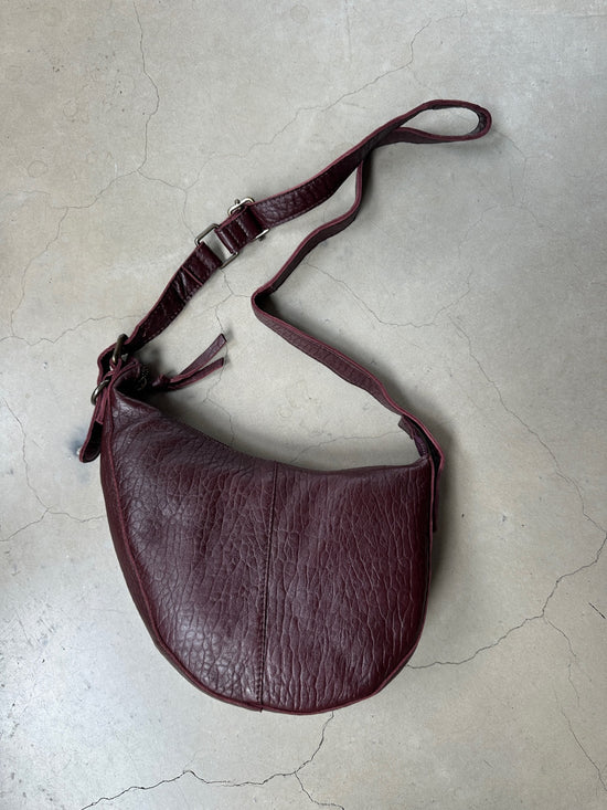 Pcstina Leather Shoulder Bag Tawny Port Bubble