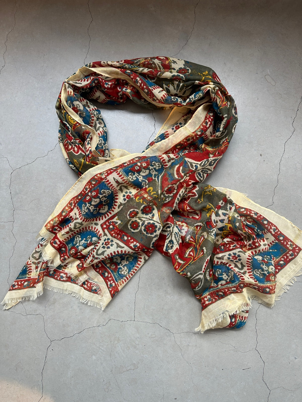 Pctasselo Long Printed Scarf Kalamata Paisley