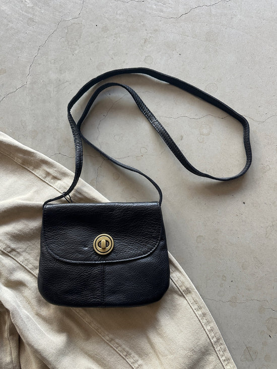 Pctotally Royal Leather Party Bag Black