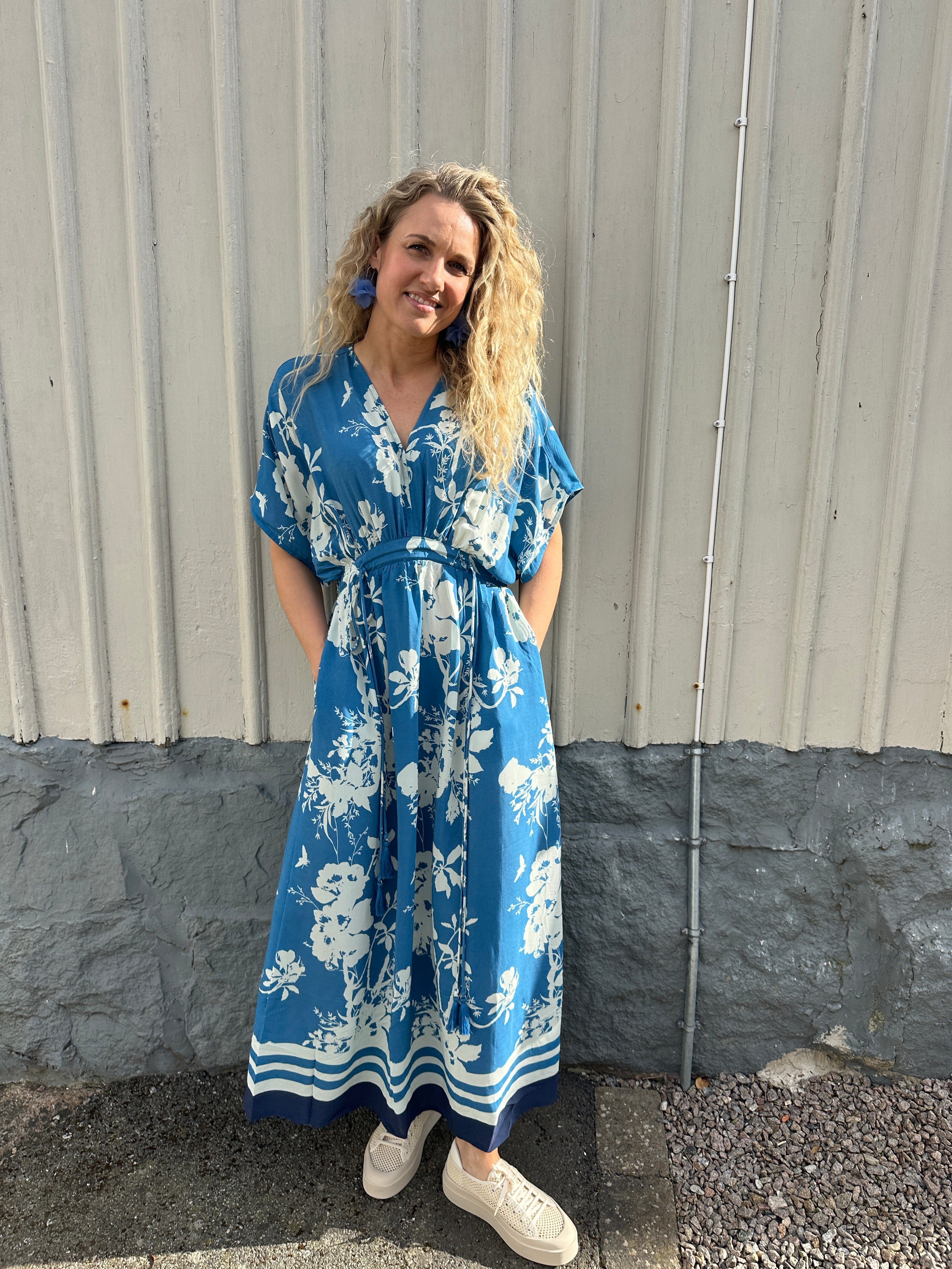 Rashedasz Dress Vallarta Blue Flower