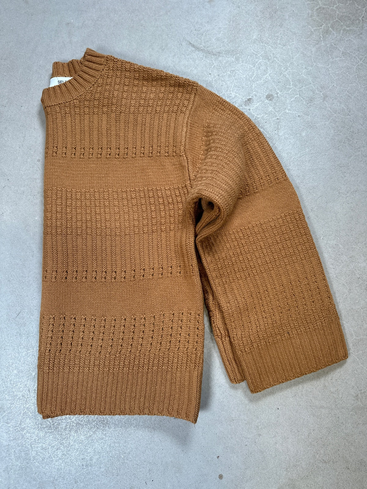 Slffry Long Sleeve Knit O Neck