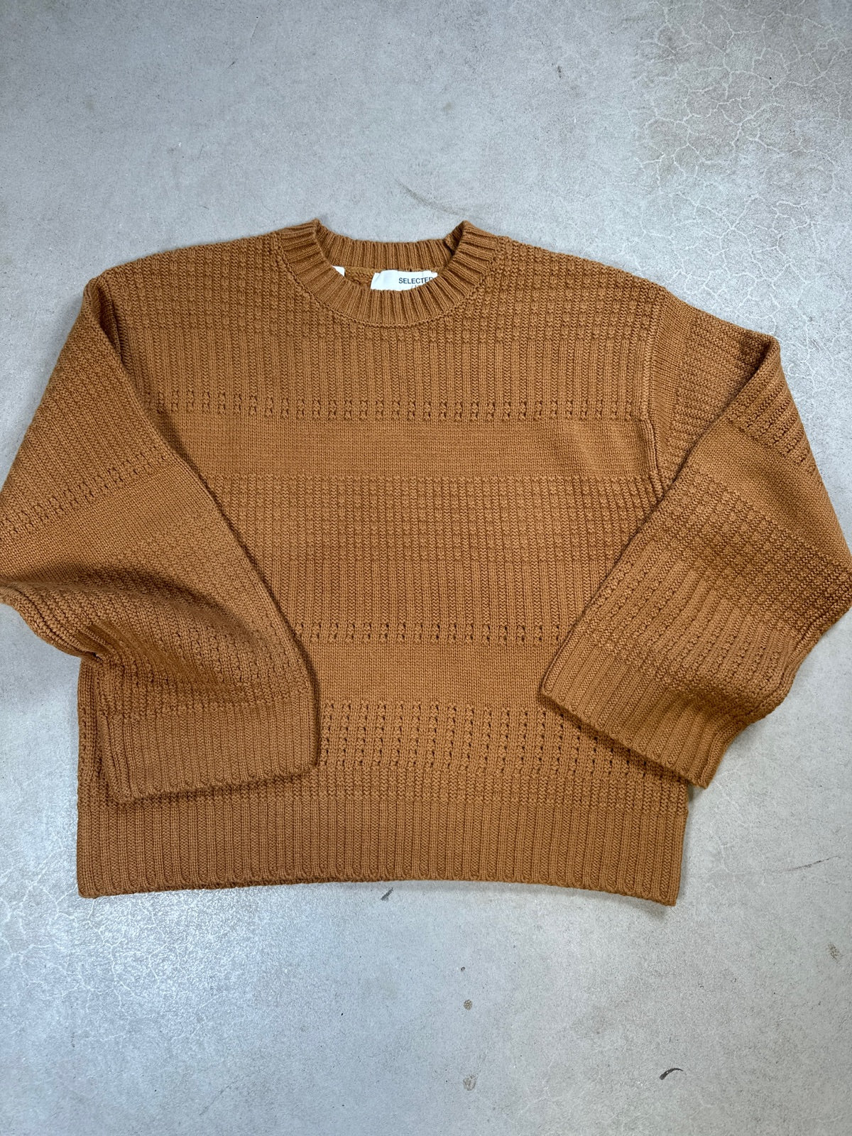 Slffry Long Sleeve Knit O Neck