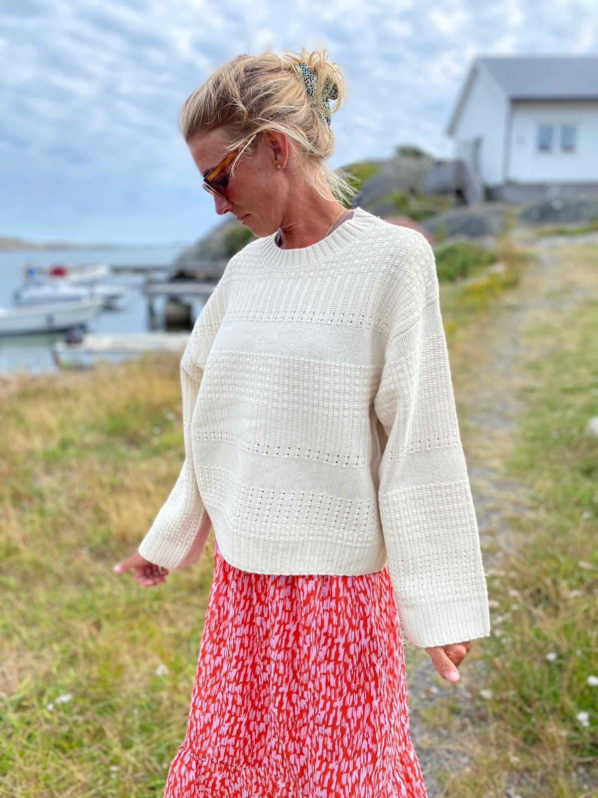 Slffry Long Sleeve Knit O Neck