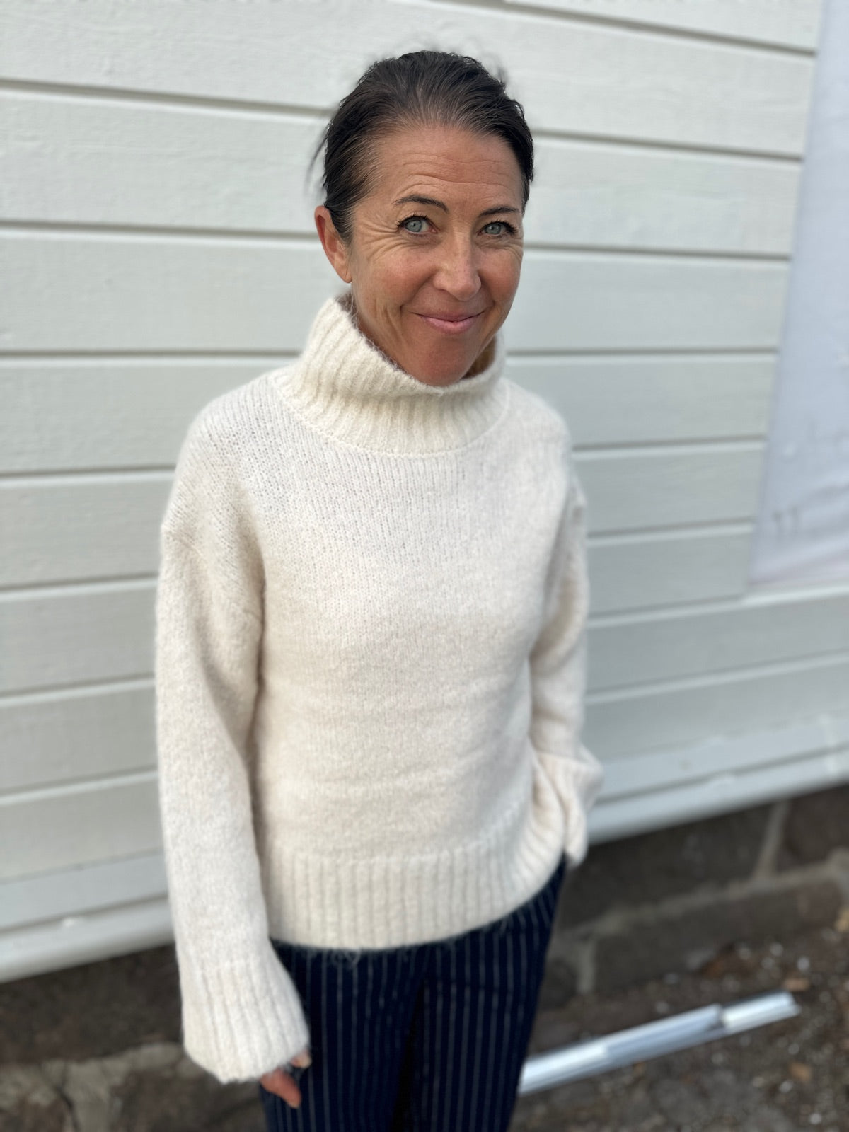 Slfgabriella Long Sleeve Knit High Neck Birch