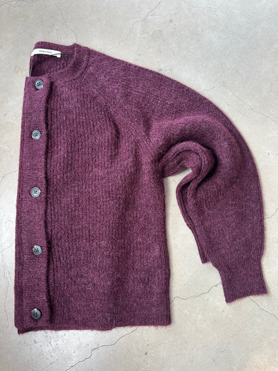 Slflulu Long Sleeve Knit Short Cardigan Fig Melange