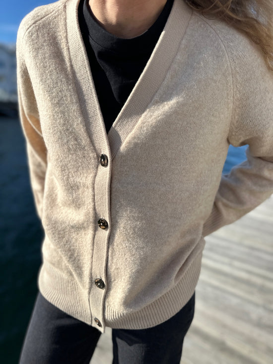 Sljessie Cardigan Semolina Melange