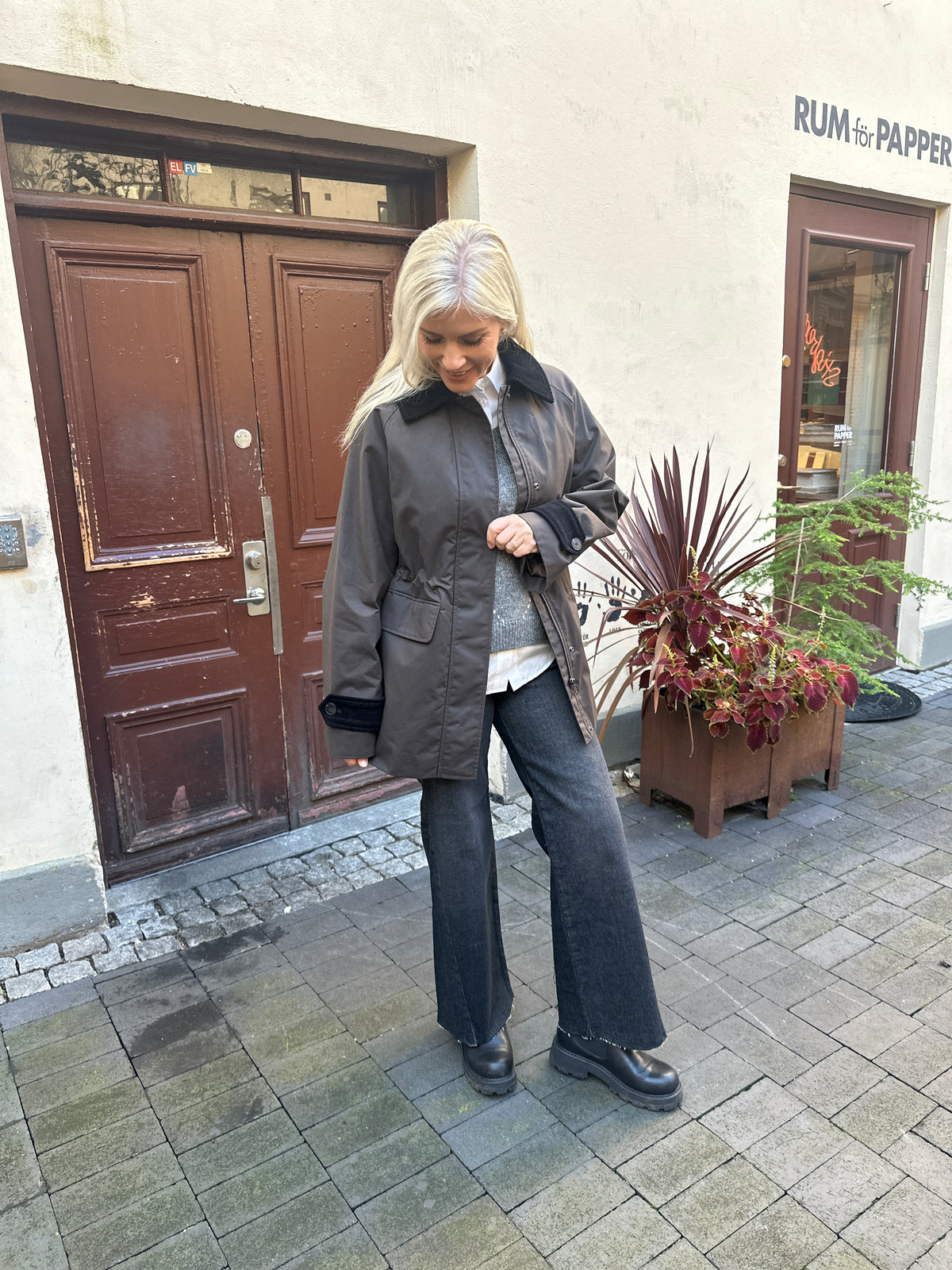 Slwwilma Waxed Jacket Delicioso