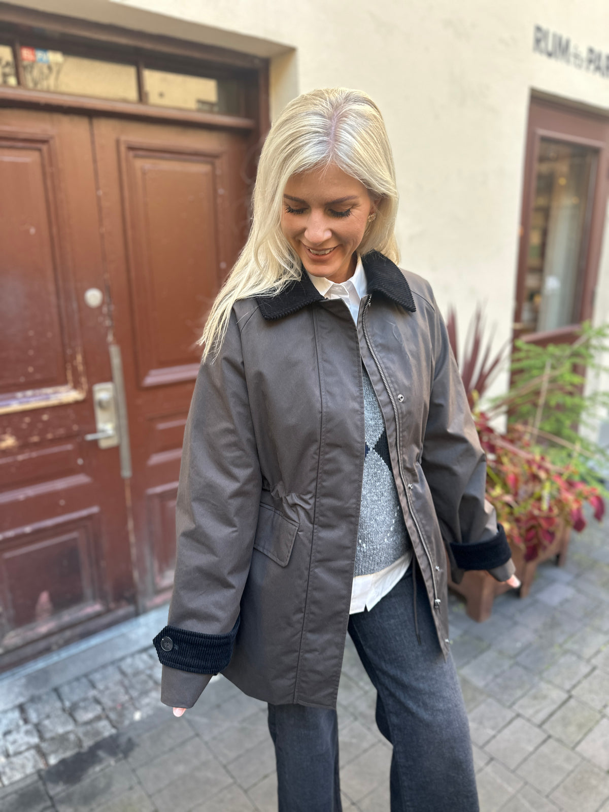 Slwwilma Waxed Jacket Delicioso