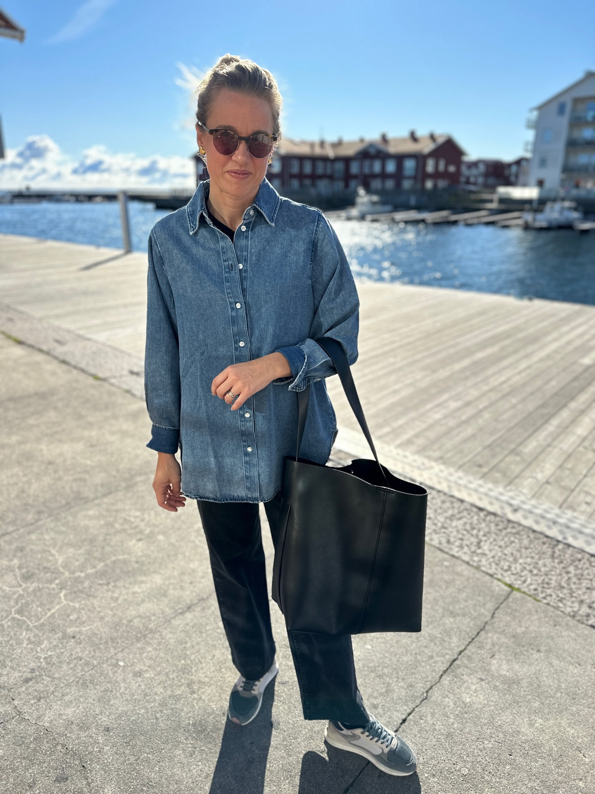 Srkeira Shirt  Dark Blue Denim
