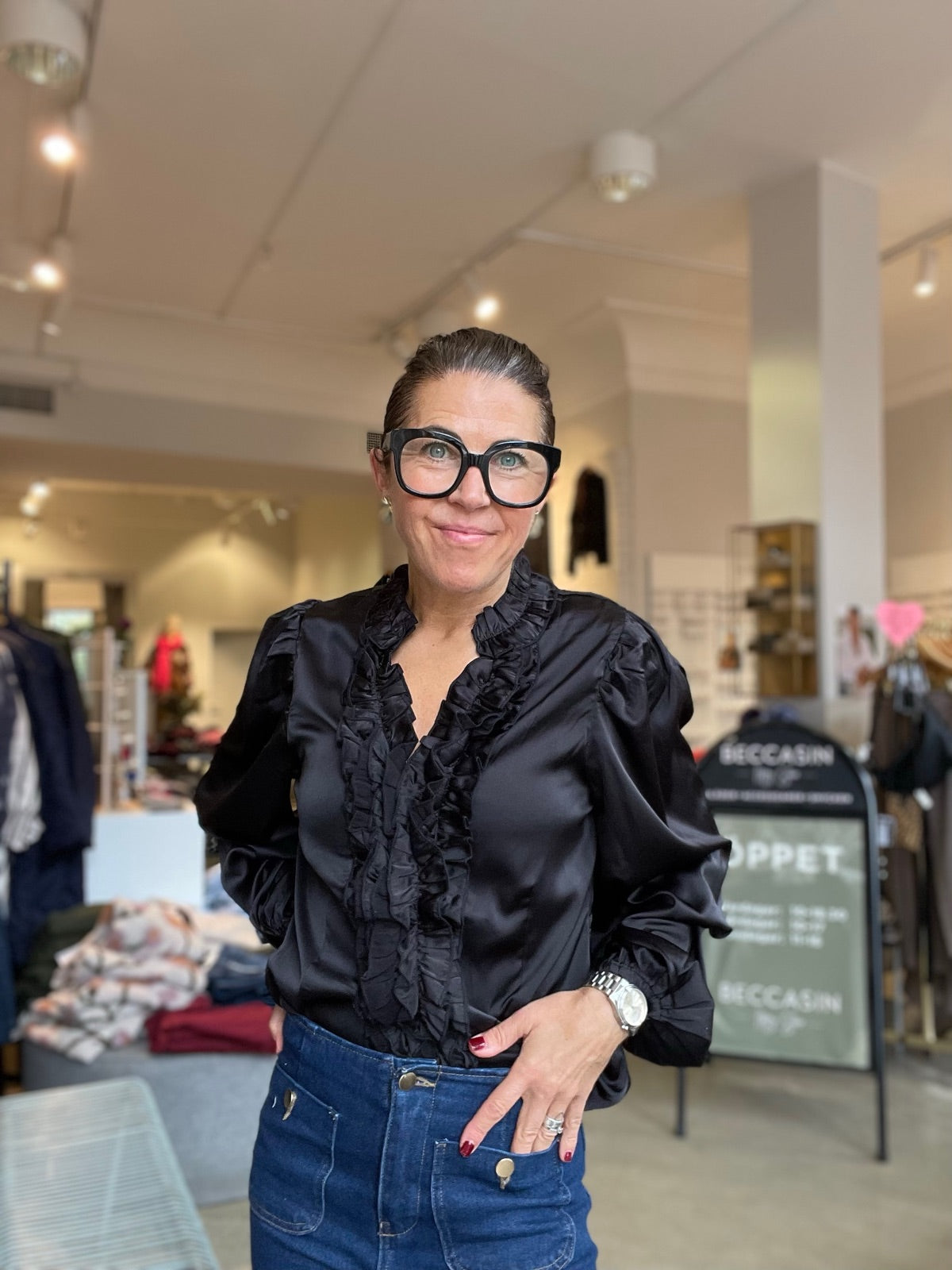 Steff Blouse  Black