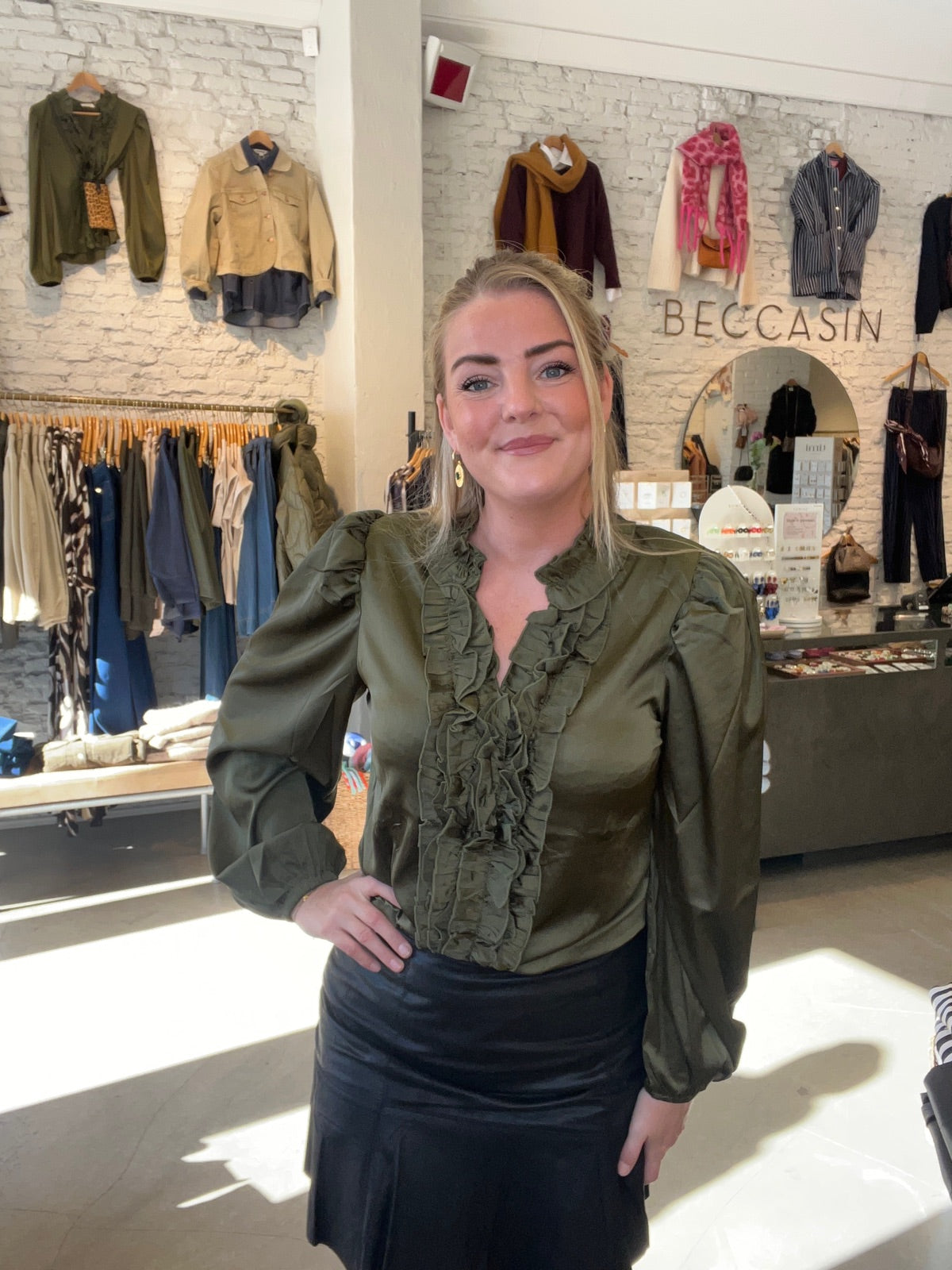 Steff Blouse  Khaki