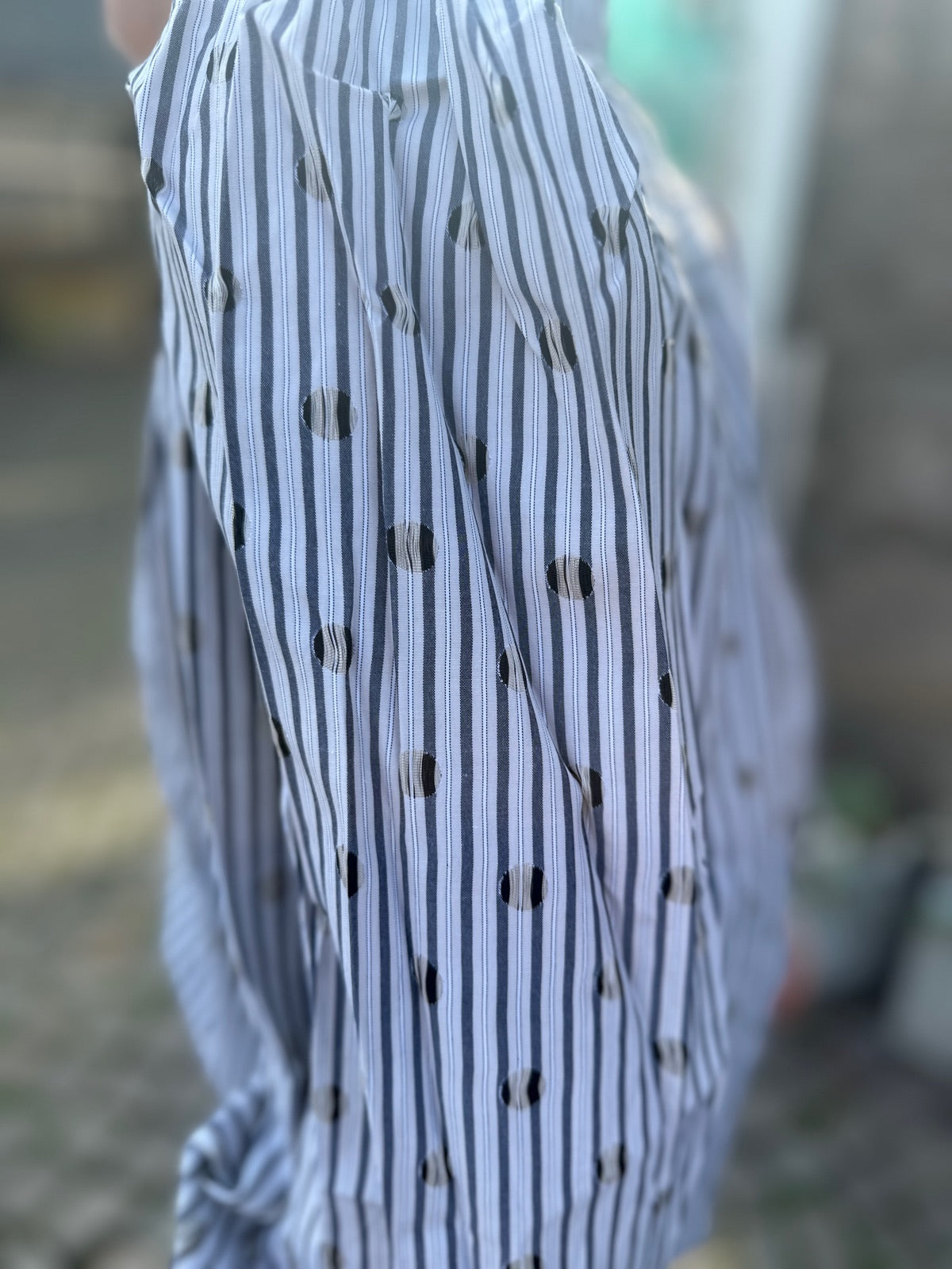 Trixiecc Dot V-Shirt Light Grey