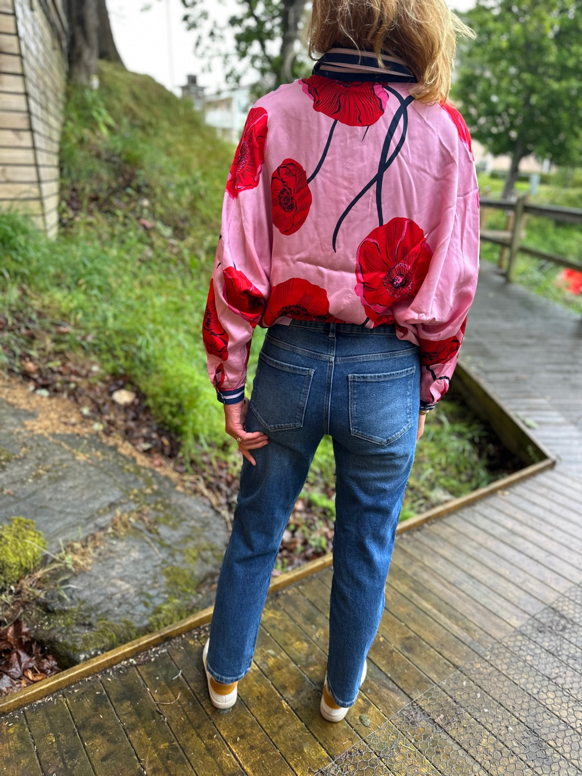 Vialice Straight Jeans Mbd Medium Blue Denim