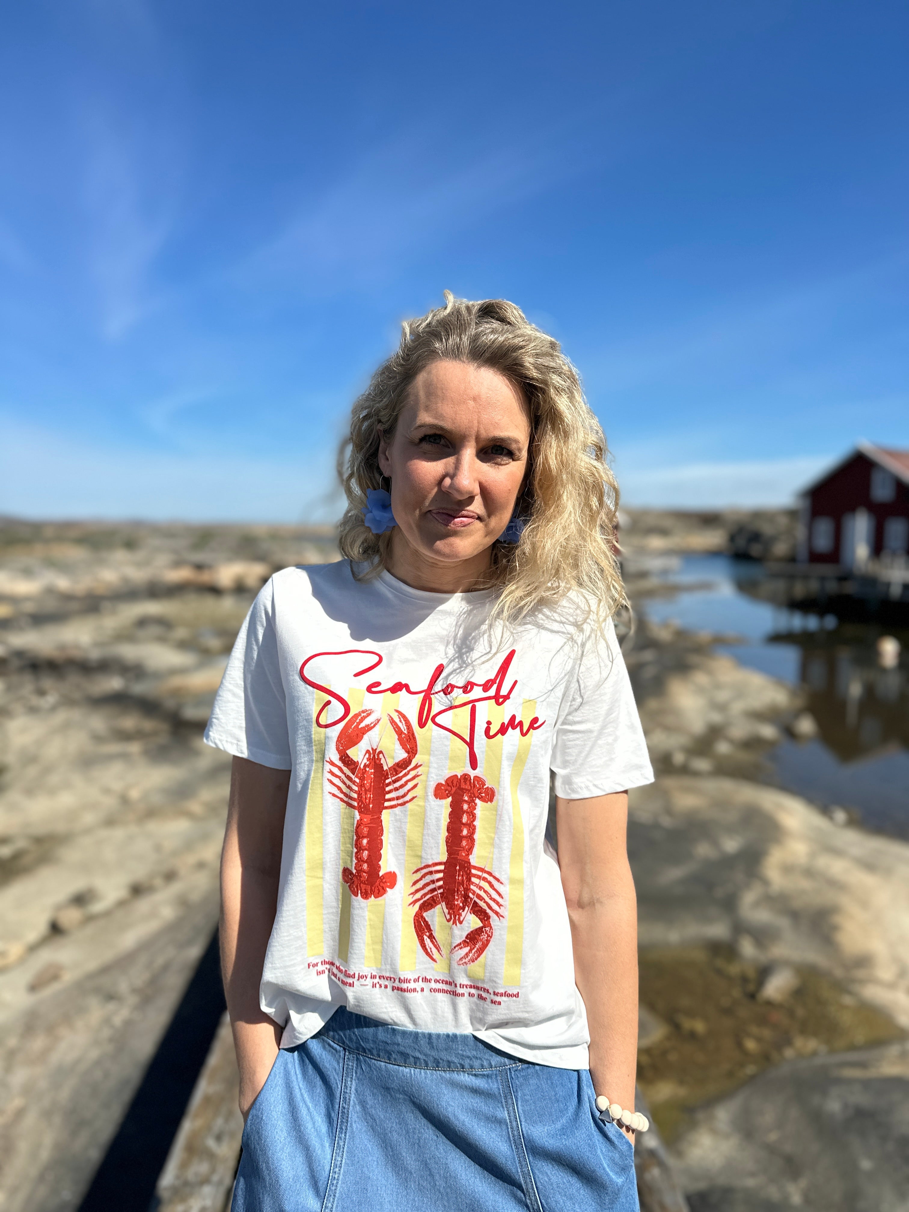 Vicolo Nora T Shirt Lobster