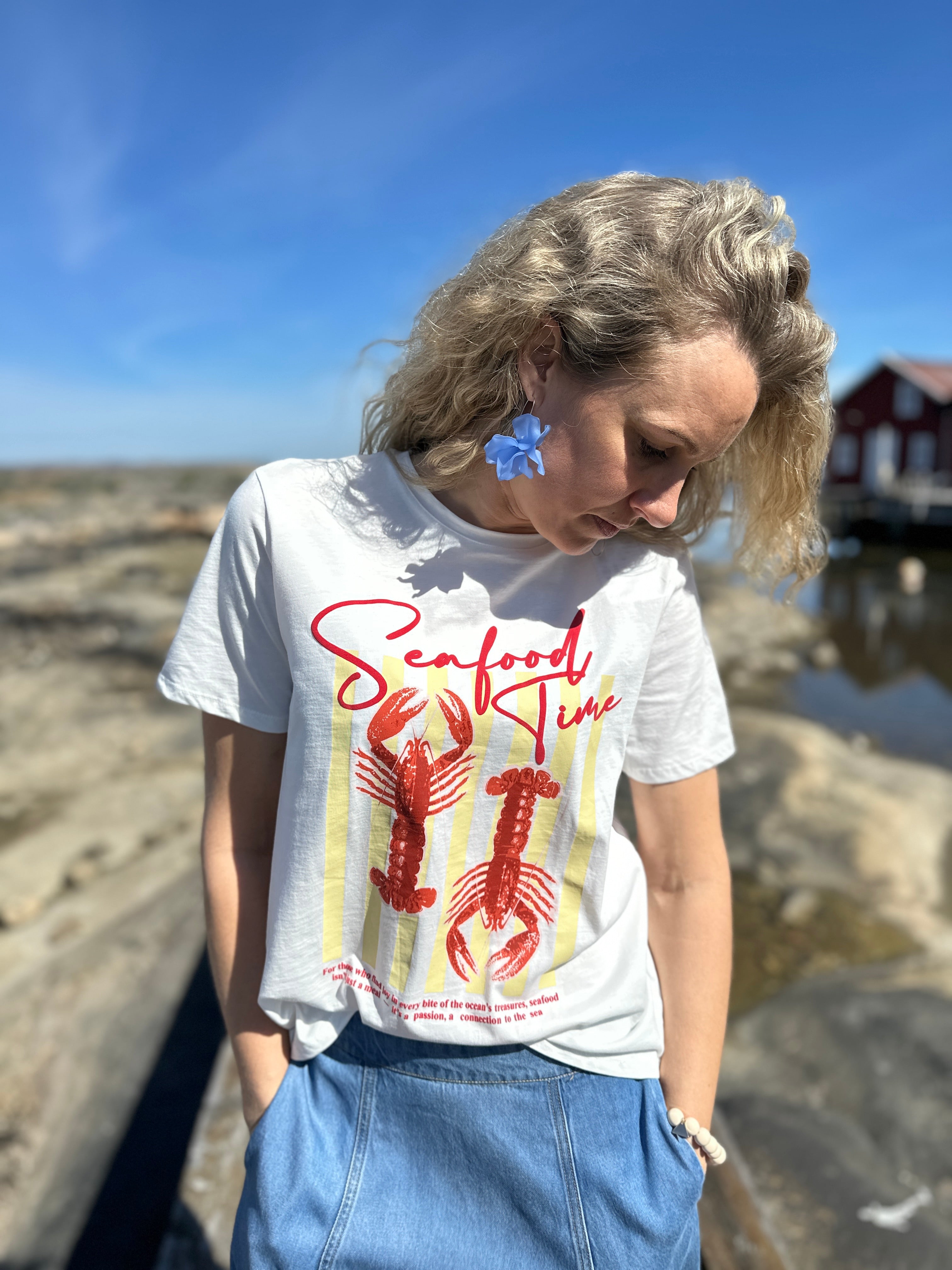 Vicolo Nora T Shirt Lobster