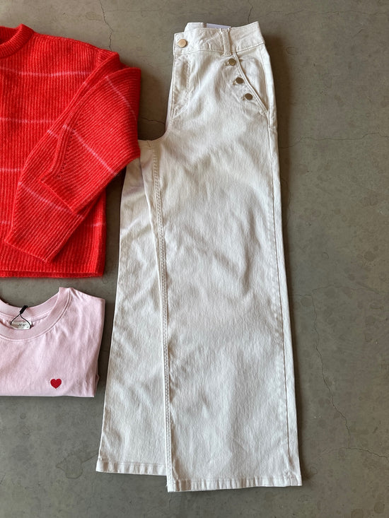 Viemma Hw Wide Button Jeans Ola Birch