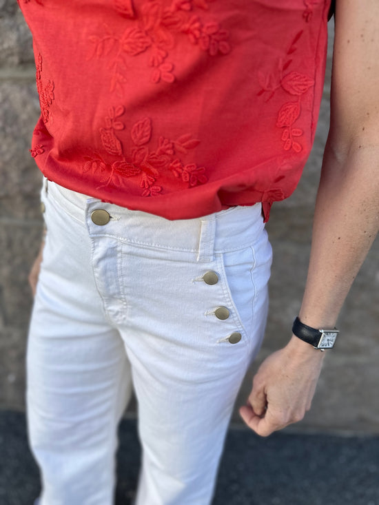 Viemma Hw Wide Button Jeans Ola Birch