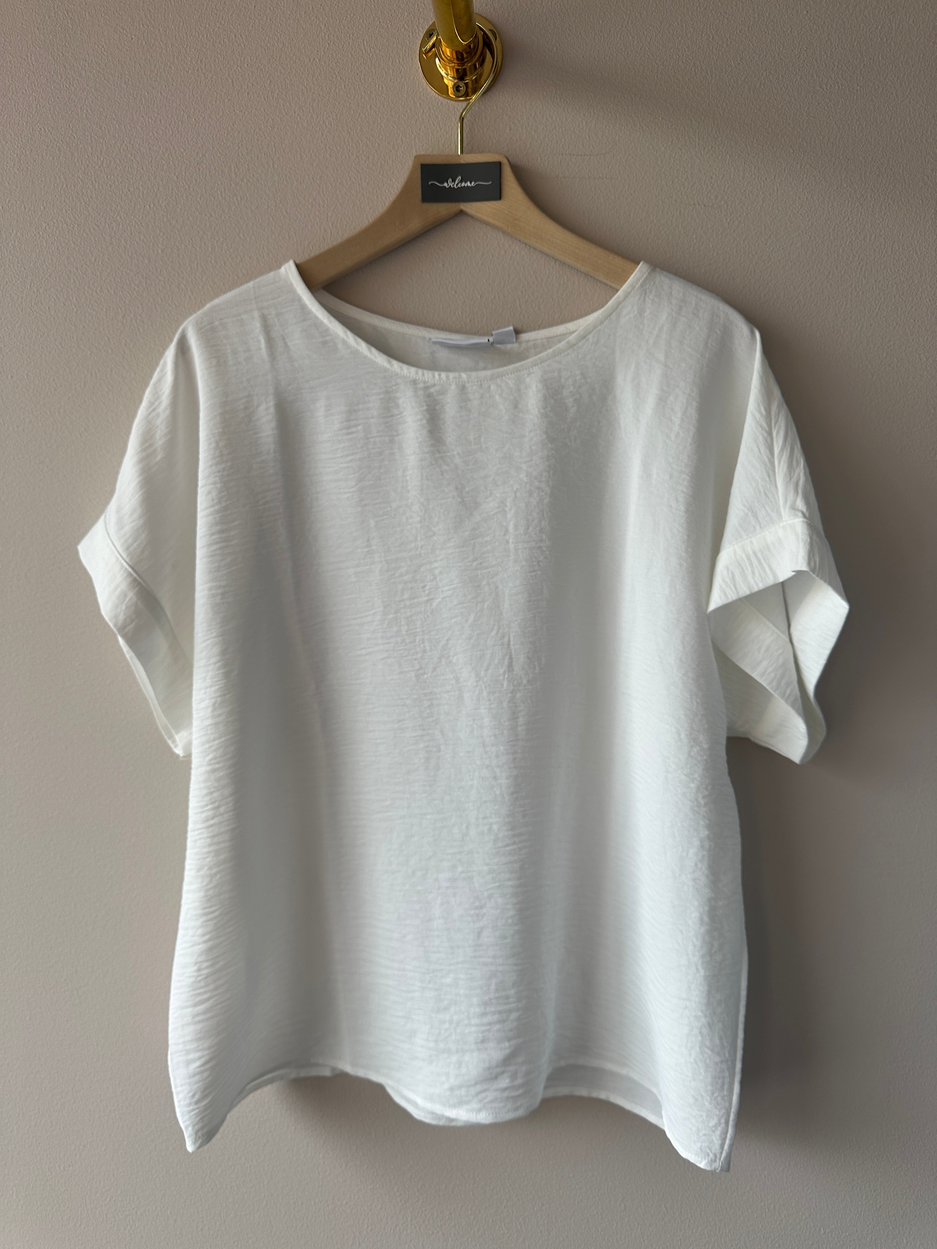 Vijosa Short Sleeve Top Snow White