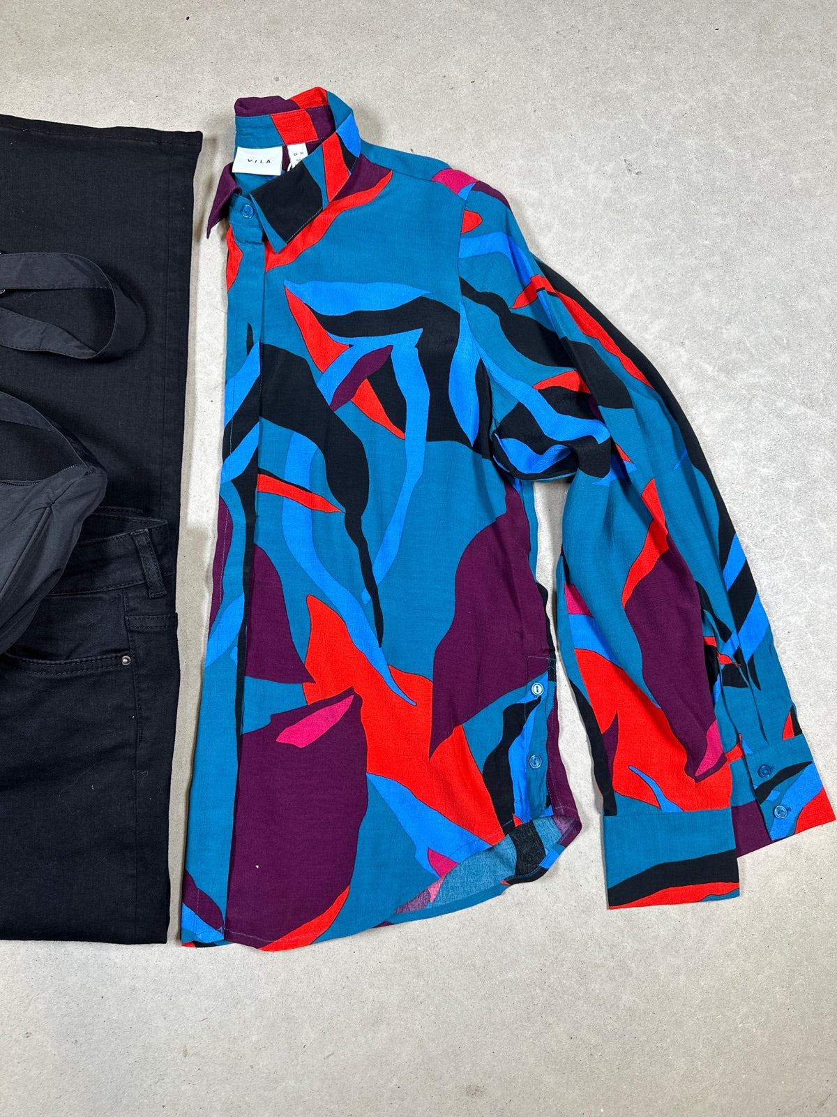 Vikikki Tiana Long Sleeve Shirt Moroccan Blue Tiana