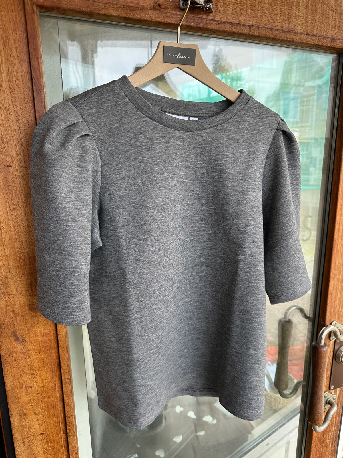 Vireflect O Neck Topdfs Medium Grey Melange