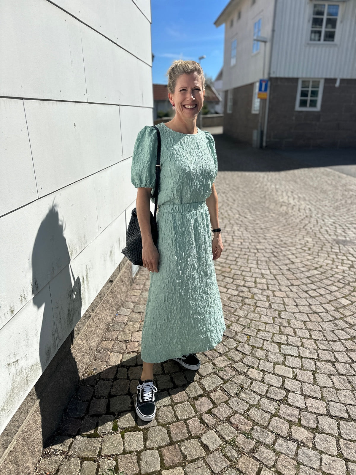 Visophia Hw Volume Midi Skirt Silt Green