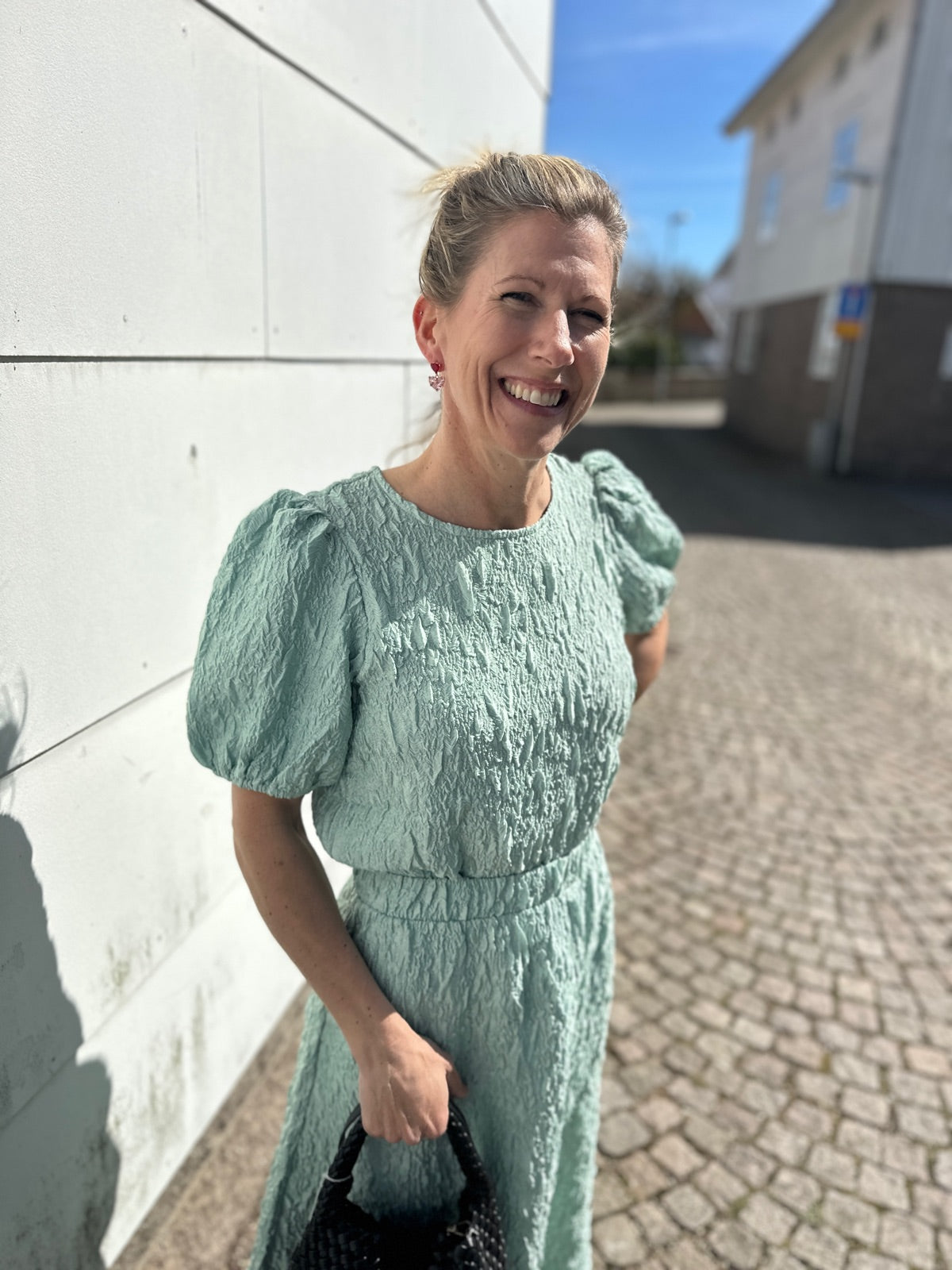 Visophia O Neck Top Silt Green