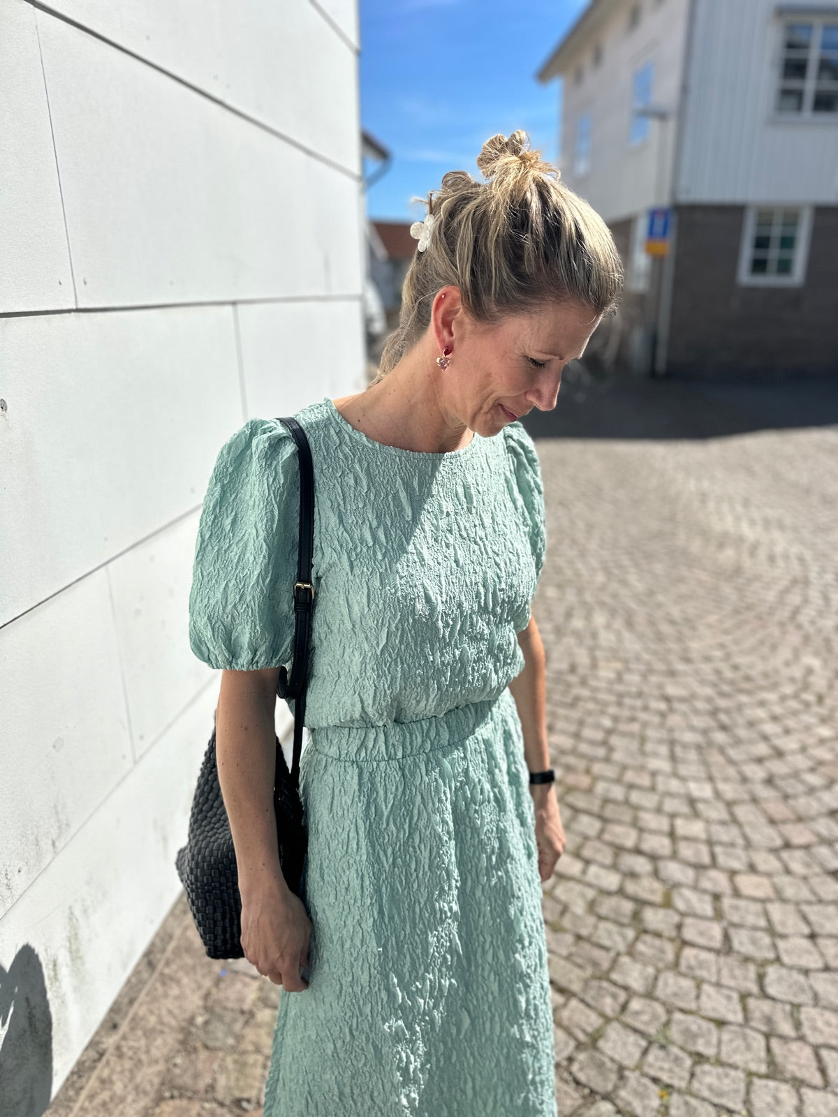 Visophia O Neck Top Silt Green