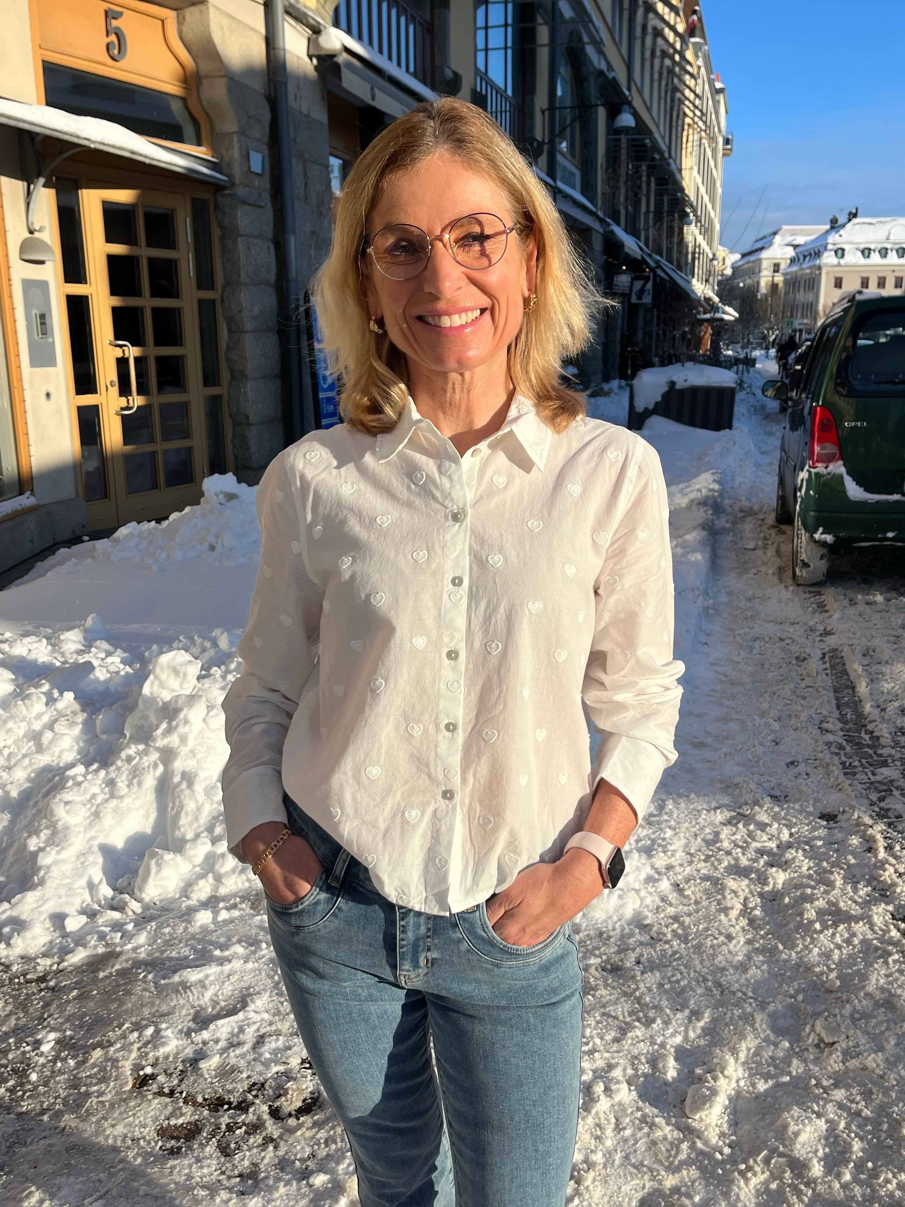 Vivalenta Long Sleeve Heart Shirt Snow White