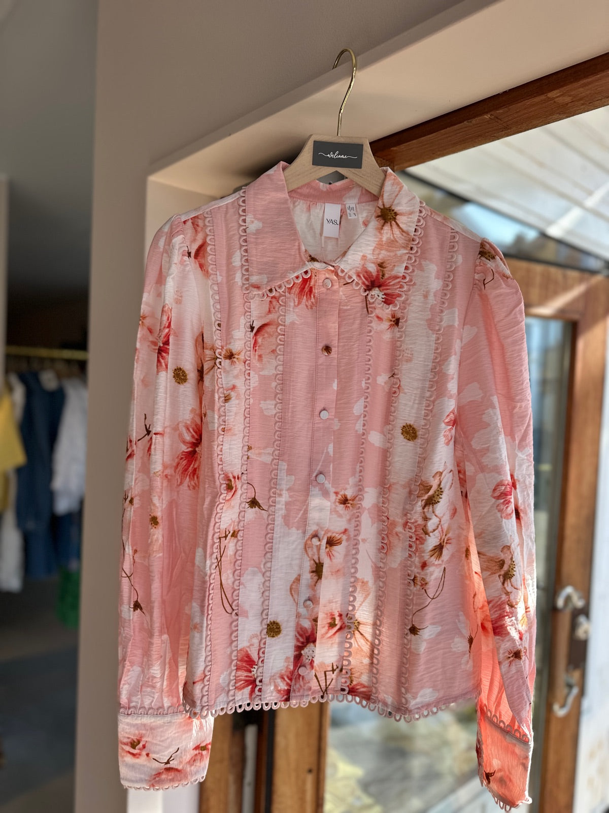 Yasbilla Long Sleeve Shirt Show Chintz Rose Billa Aop