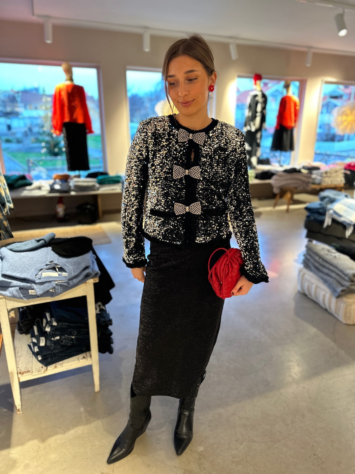 Yasbow Long Sleeve Jacket Show Black