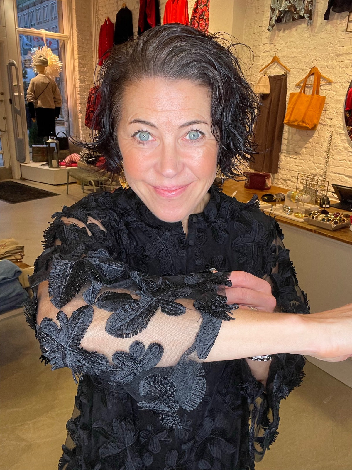 Yaskarly Short Dress Black