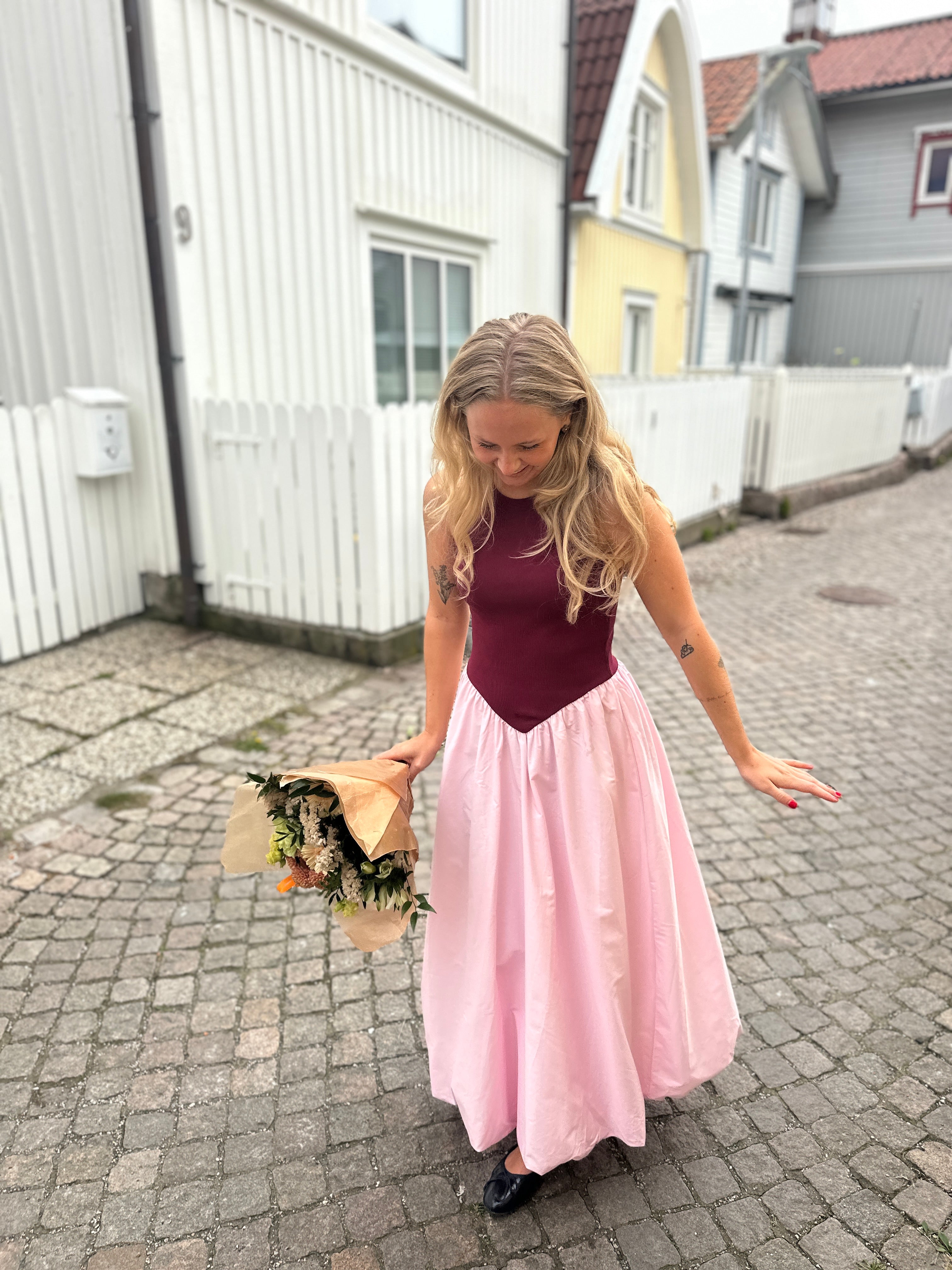 Yasmiri Bubble Dress Rhododendron Pink Lady