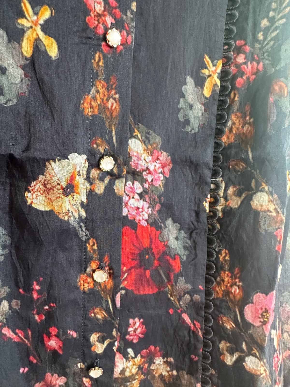 Yasromantica Long Sleeve Shirt Show Black Romantica Aop