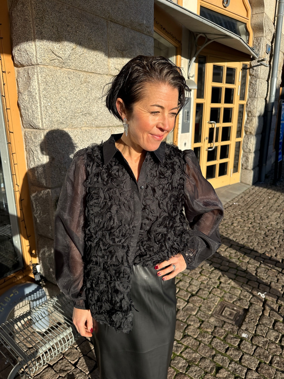 Yasrosso Long Sleeve Shirt Black