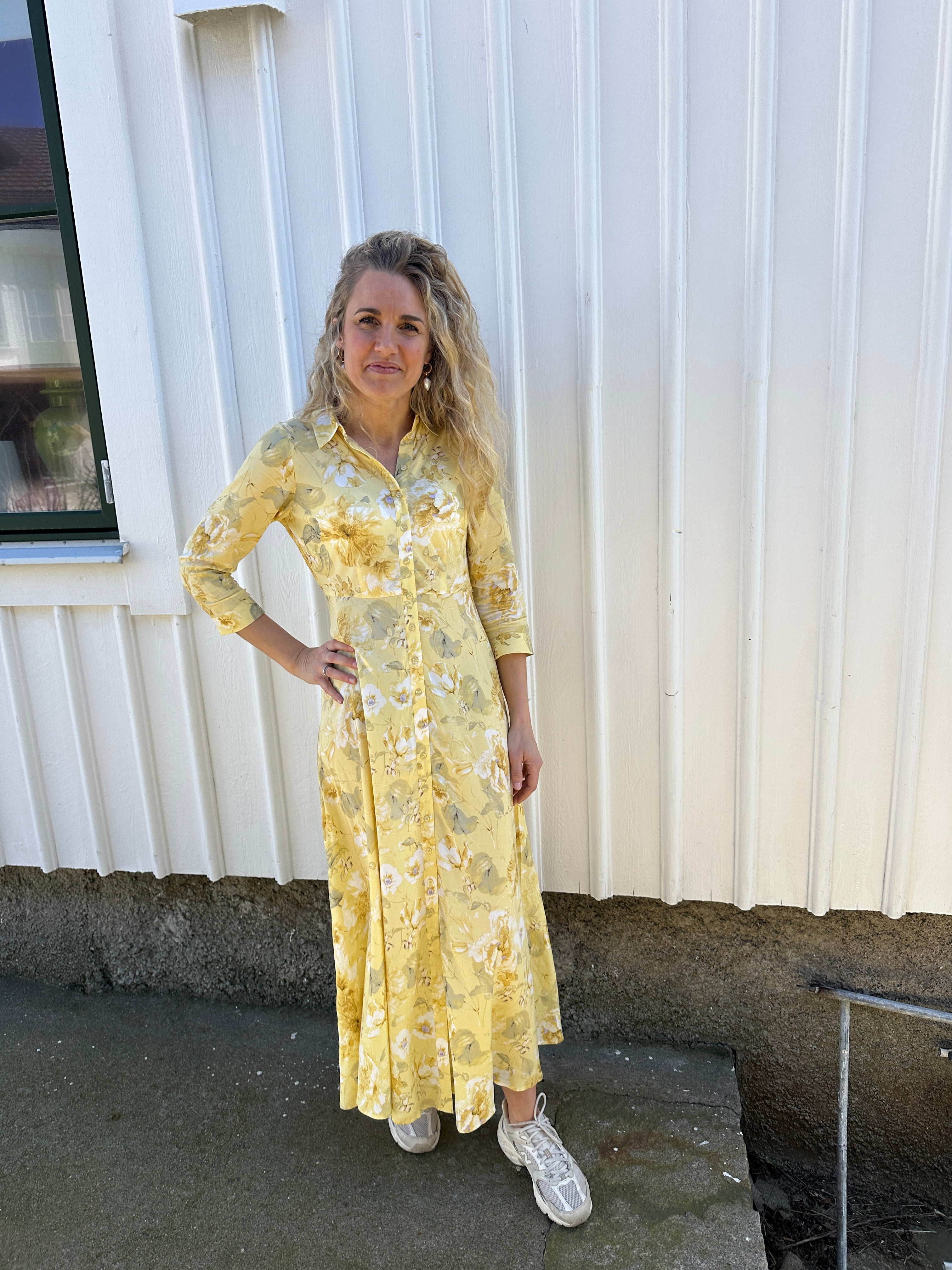 Yassavanna Dress Yellow Lemon Print