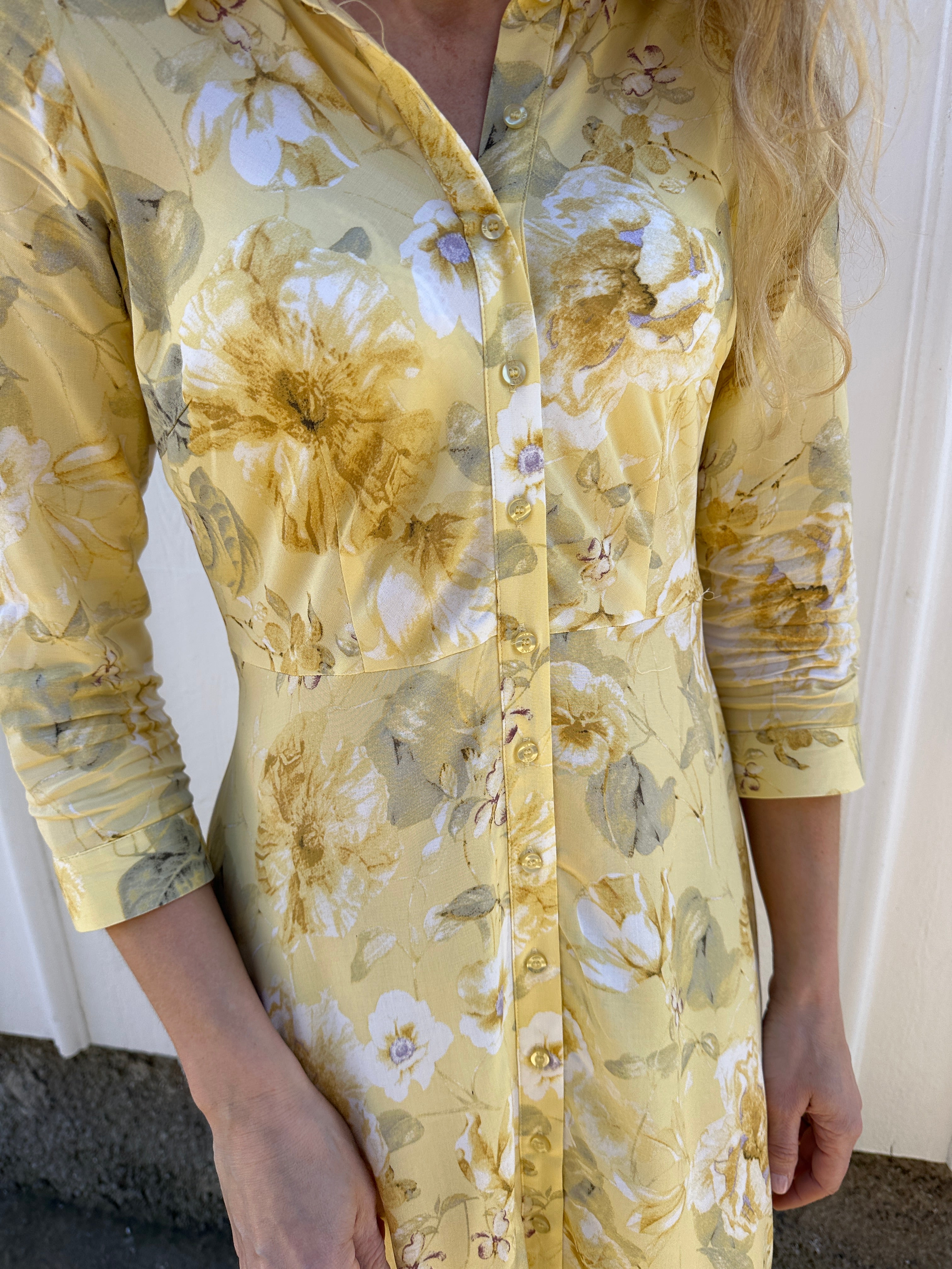 Yassavanna Dress Yellow Lemon Print