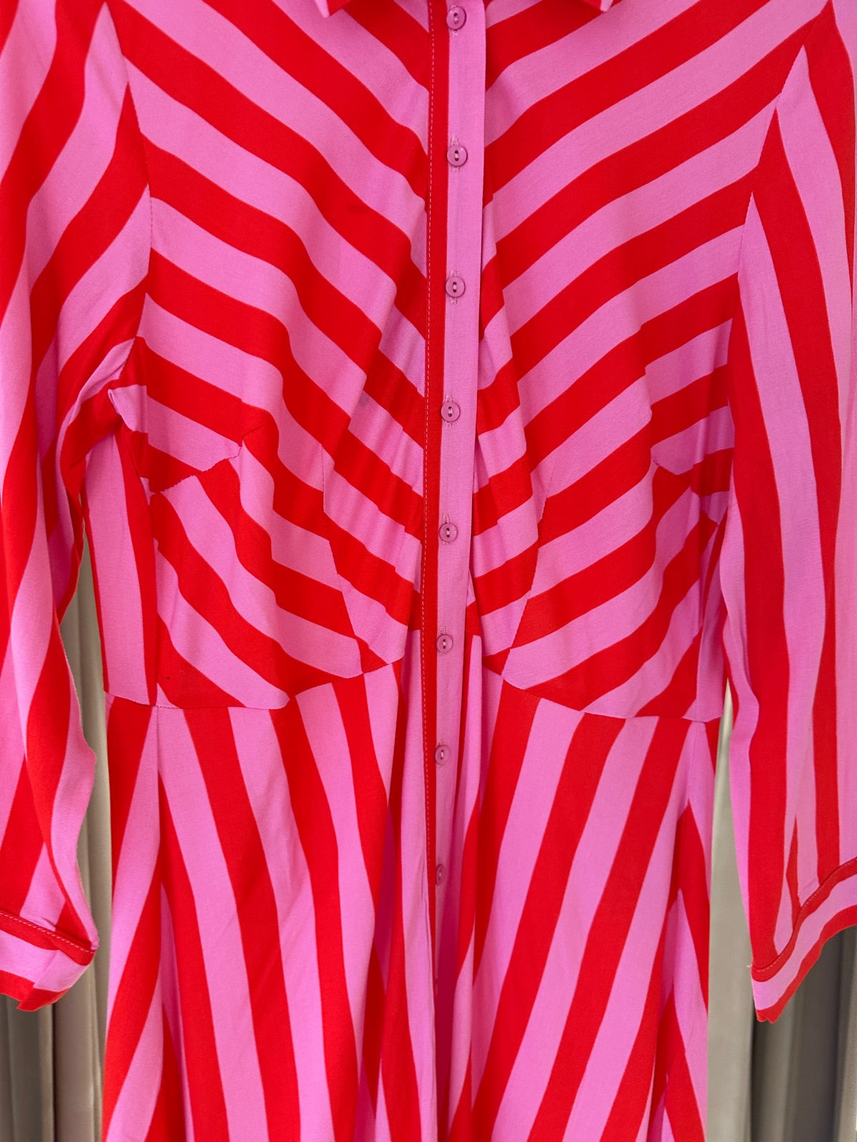 Yassavanna Long Shirt Dress Cyclamen Bittersweet