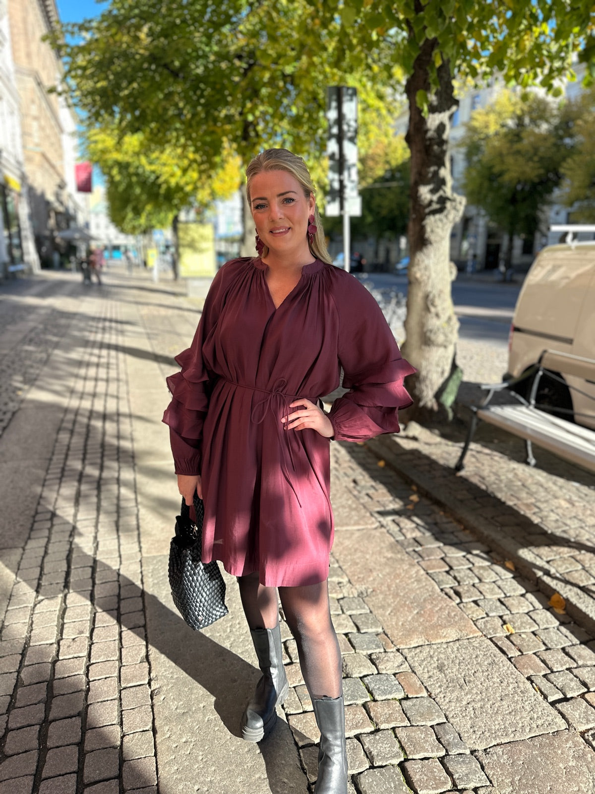 Yastemura Long Sleeve Dress Port Royale