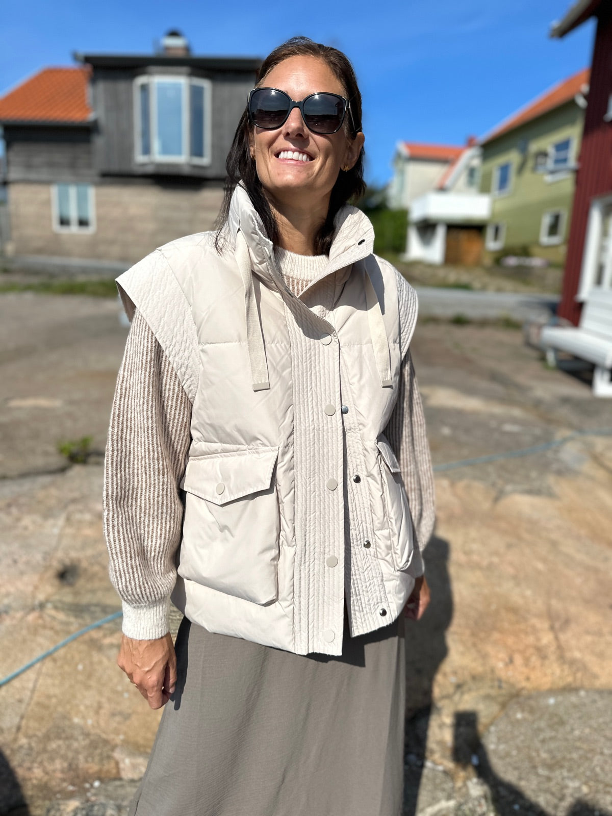 Yasthello Down Mix Gilet Peyote
