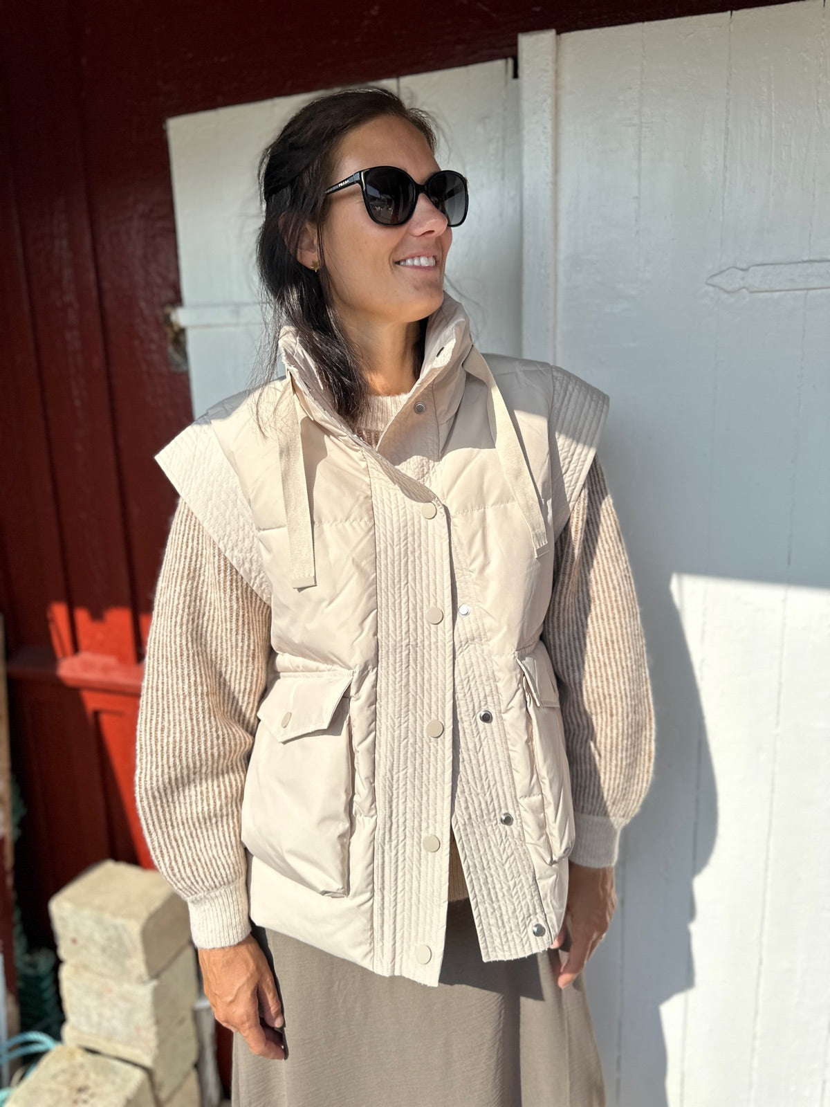 Yasthello Down Mix Gilet Peyote