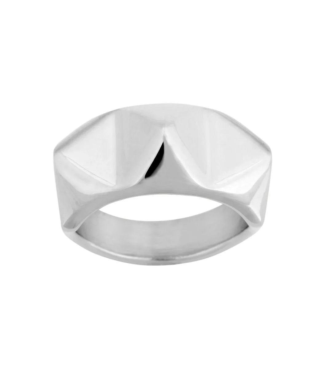 Peak Rivet Ring Steel