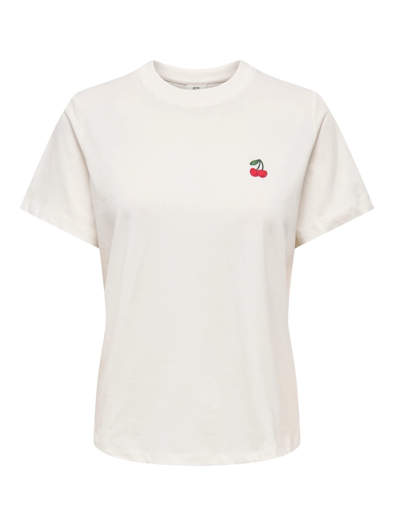 Jdypisa Short Sleeve Print Top Cloud Dancer Cherry