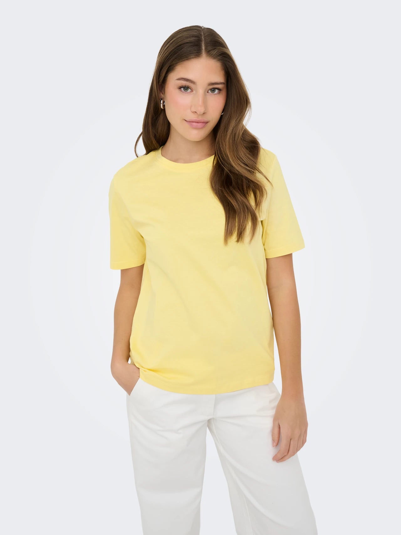 Onlfreja Short Sleeve Luxe Top Lemon Meringue