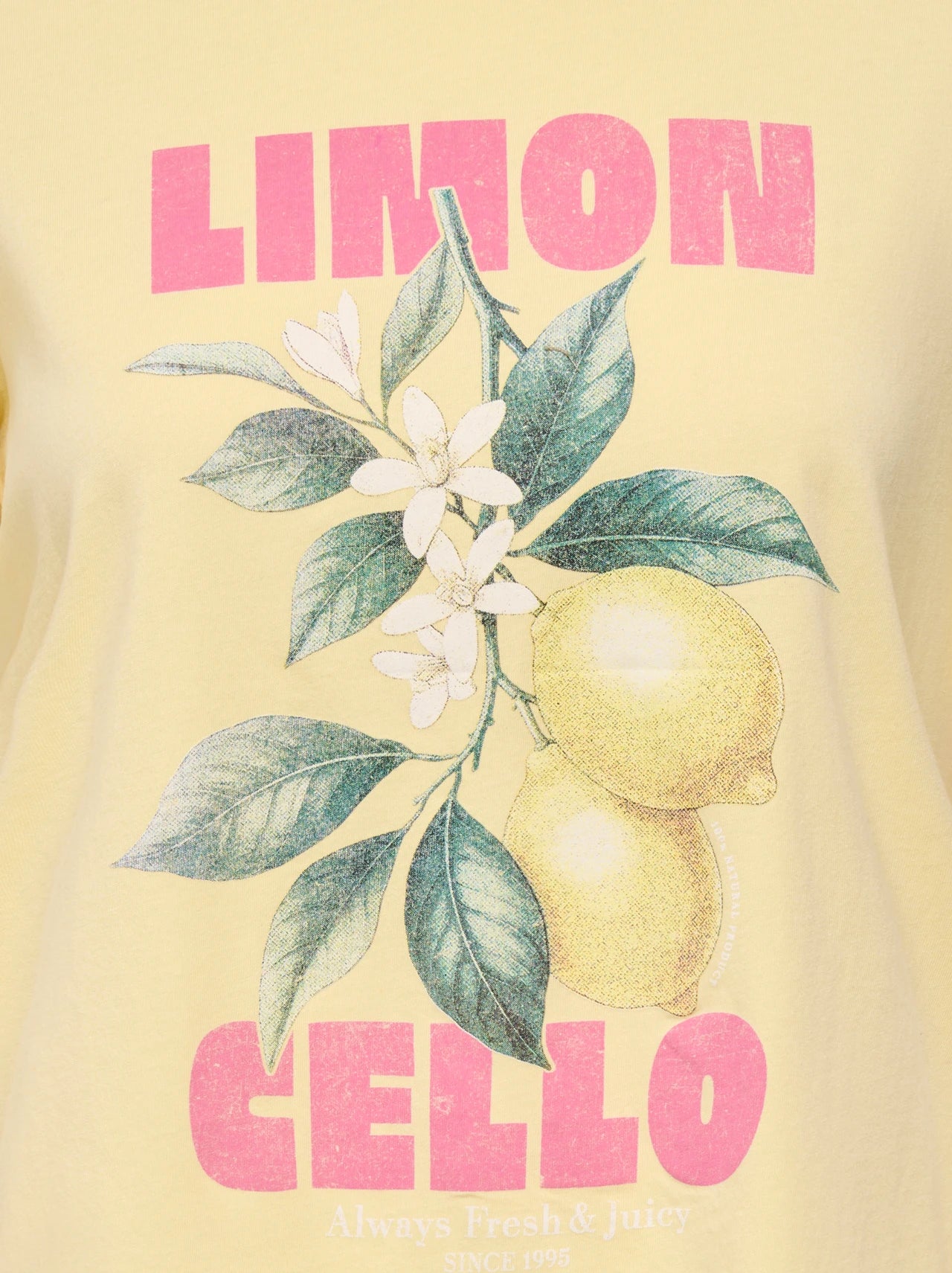 Onllucy Monja Short Sleeve Top Sunlight Limoncello