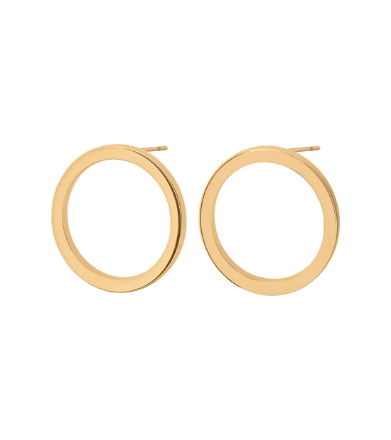Circle Earrings Small Gold