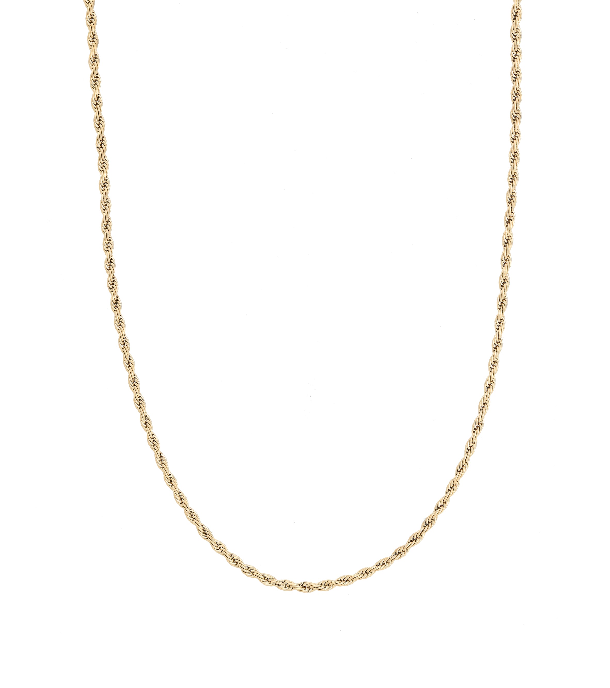 Rope Chain Necklace Gold