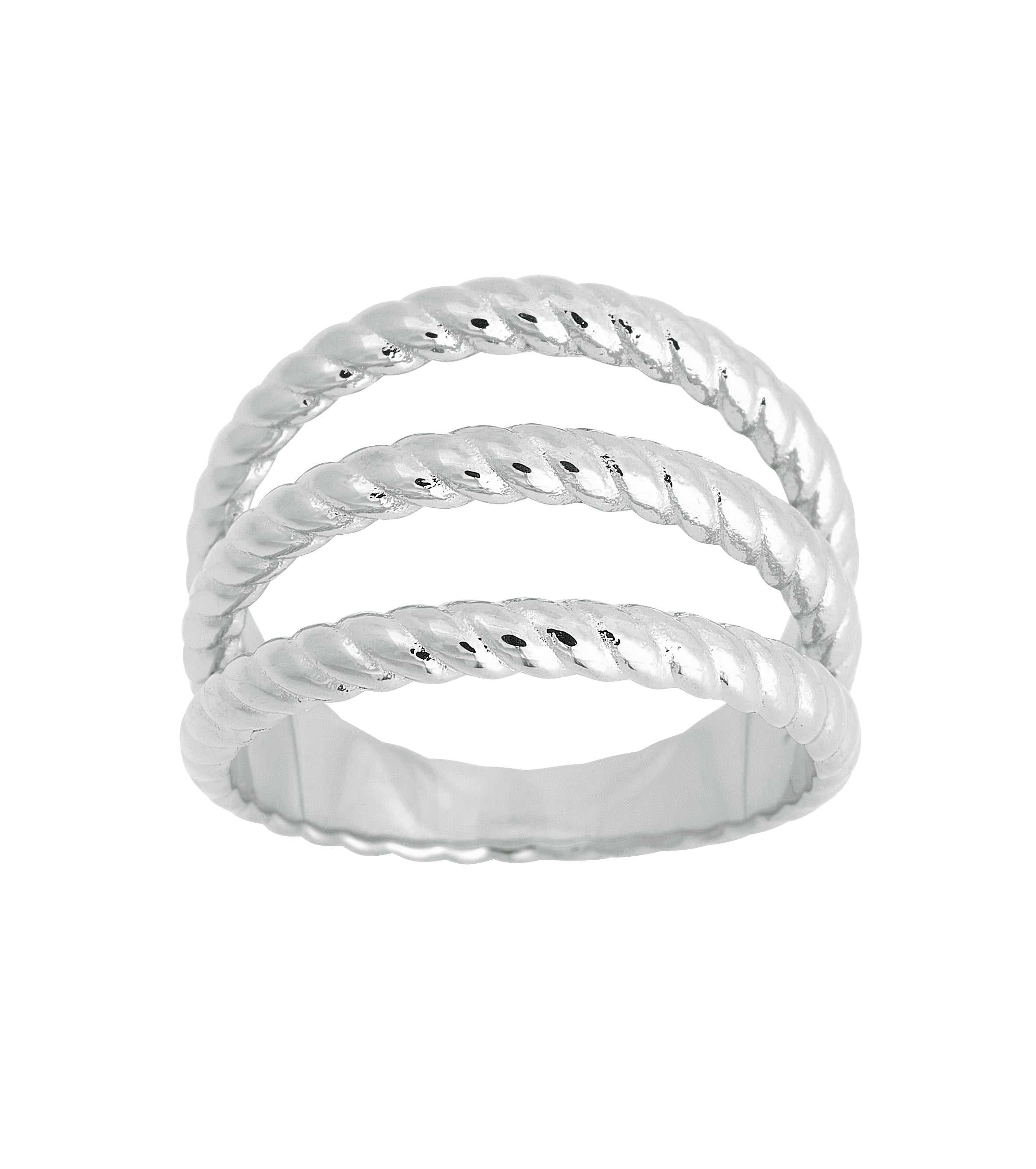 Rope Ring Triple Steel