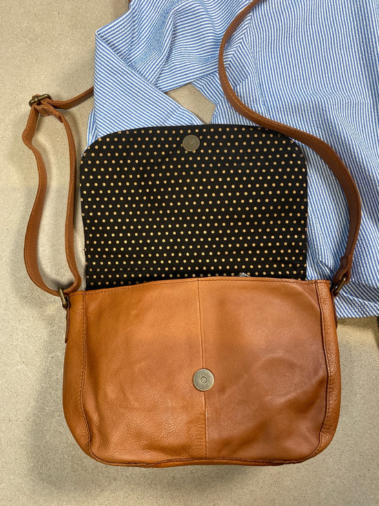 Pcnatali Leather Cross Body Root Beer