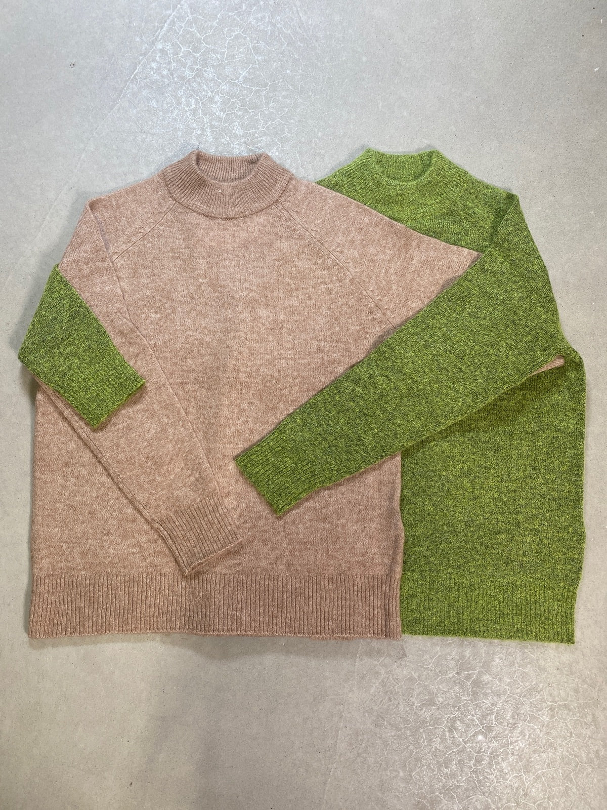 Slflulu Long Sleeve Knit High Neck Amphora Melange